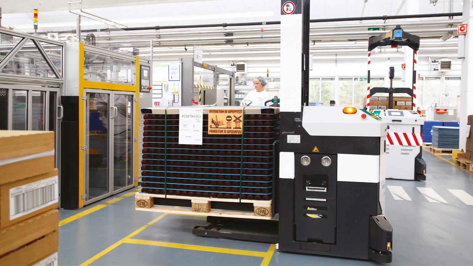 Dematic High Reach warehouse AGV